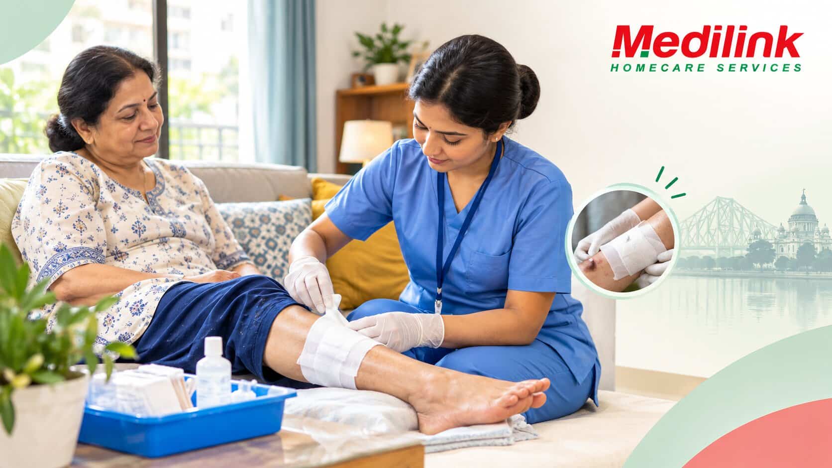 Wound Dressing at Home in Kolkata